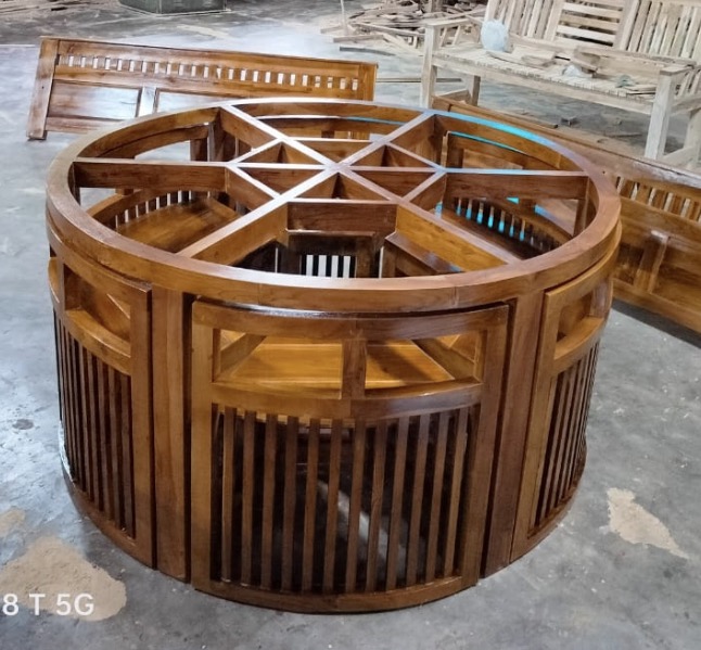 Round Teak Center Table