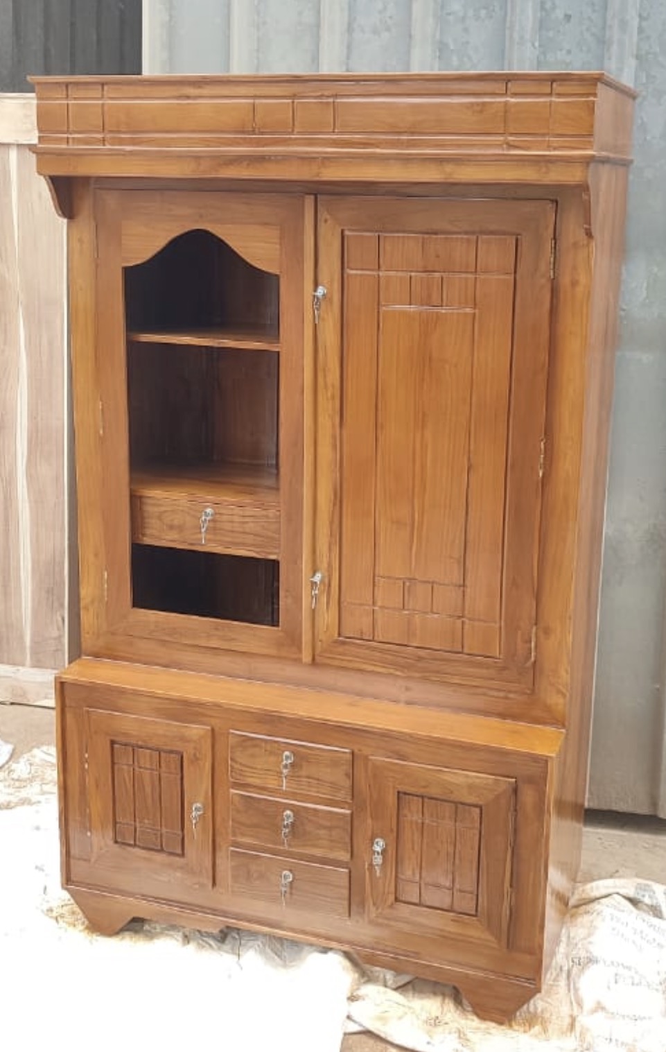 Classic 2-Door Teak Wardrobe